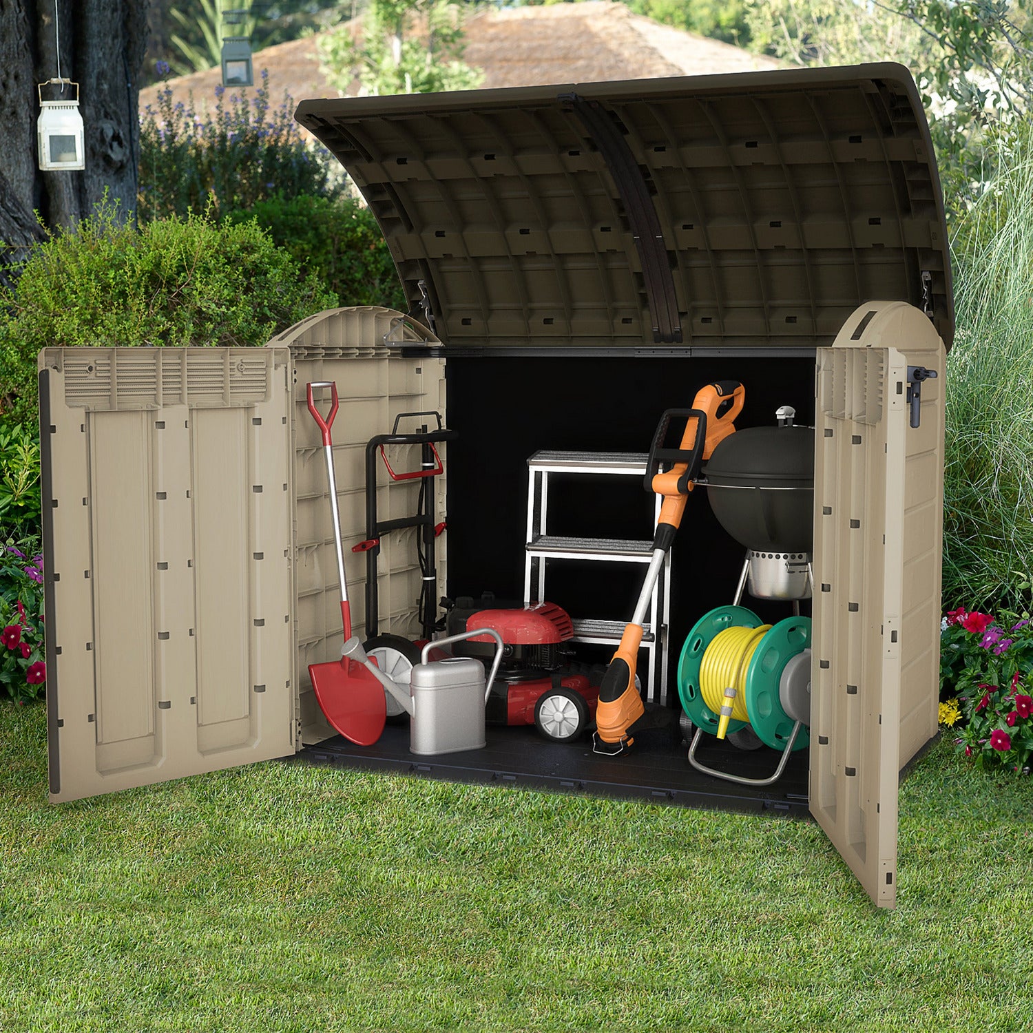 KETER - Armadio Box Attrezzi da giardino beige Store It Out Ultra 2000L - h134x177x113 cm